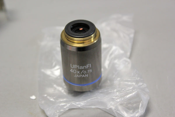 NEW OLYMPUS MICROSCOPE OBJECTIVE UPLFLN4XPH UPLANFL 40X/0.75