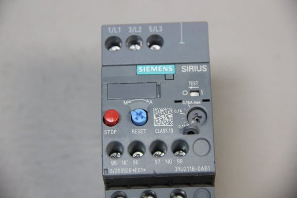SIEMENS OVERLOAD RELAY 3RU2116-0AB1