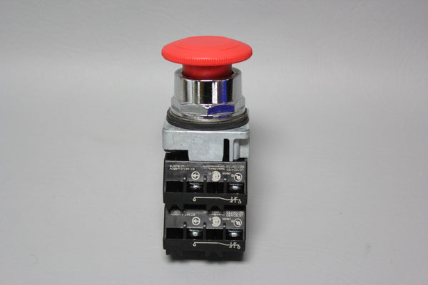 SIEMENS OIL TIGHT RED MUSHROOM HEAD PUSH BUTTON 52PR8EZ, 52AAFD2B AND 52BAJ
