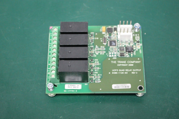 TRANE UCP3 QUAD RELAY OUTPUT 6400-1126-03 REV C