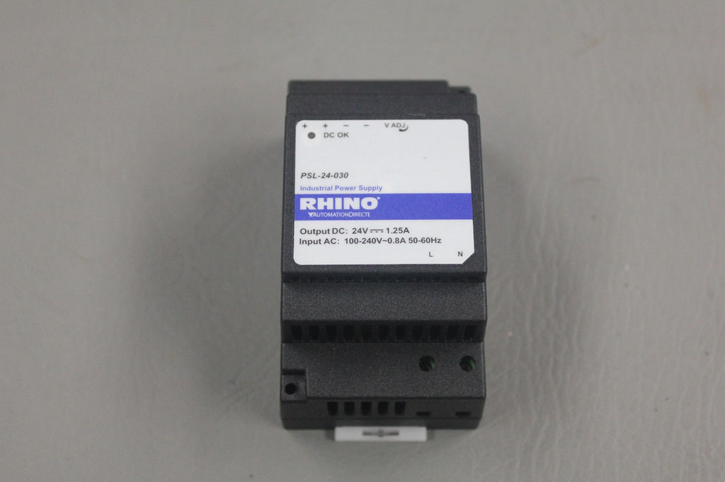 RHINO AUTOMATION DIRECT  INDUSTRIAL POWER SUPPLY PSL-24-030