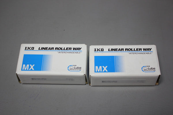 LOT OF 2 NEW IKO LINEAR ROLLER WAY CARRIAGES MXS15C1PS2