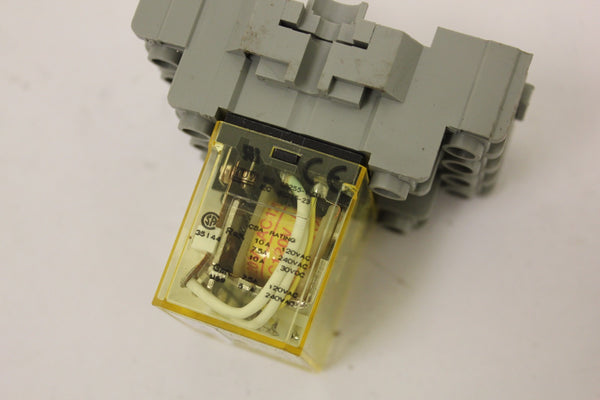 Lot 4 Idec SH4B-UL Relay Relays 120 VAC w/ Base