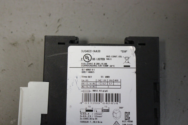SIEMENS DIGITAL VOLTAGE MONITORING RELAY 3UG4632-1AA30