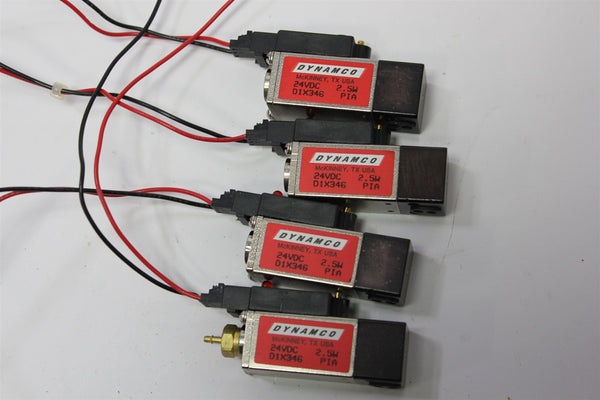 LOT OF 4 DYNAMCO 24VDC SOLENOID VALVES D1X346