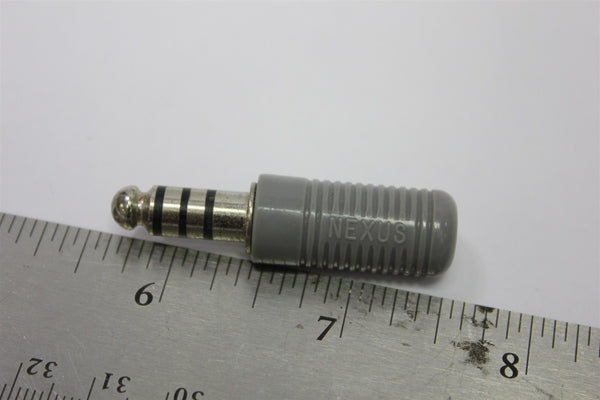 UNUSED AMPHENOL/NEXUS 4 CONDUCTOR AUDIO PHONE CONNECTOR PLUG & RECEPTACLE TP-120