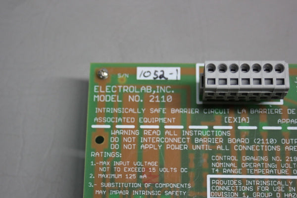 NEW ELECTROLAB DIGITAL LEVEL SENSOR BARRIER DEVICE 2110