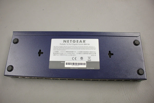 NETGEAR PROSAFE 16 PORT GIGABIT SWITCH GS116