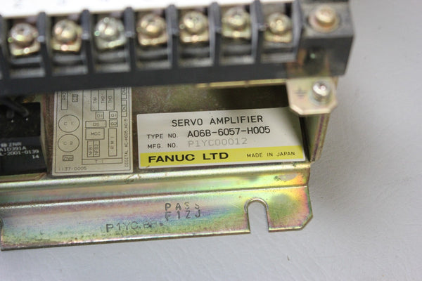 FANUC SERVO AMPLIFIER model A06B-6057-H005
