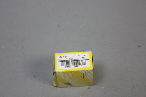1 BOX OF 10 NEW BUSSMANN BUSS KTK-R-20 FUSES