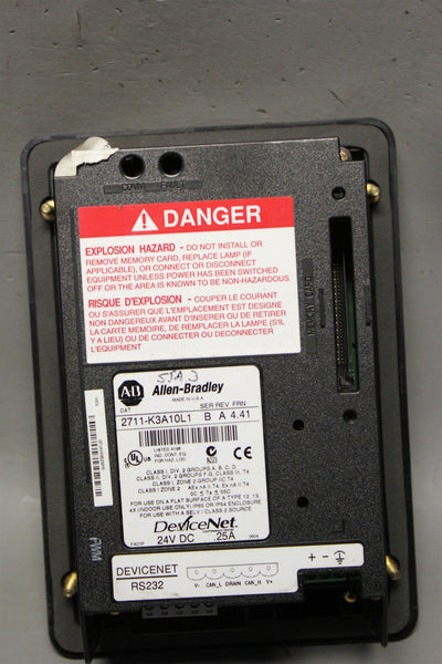 ALLEN BRADLEY PANELVIEW 300 HMI OPERATOR INTERFACE PANEL 2711-K3A10L1 B  #2