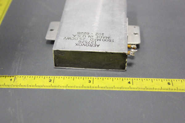 AEROVOX 1500MFD 25VDC CAPACITOR 102-6228 127576 METAL CASE