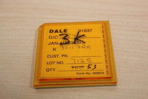 53 New Vishay/Dale Mil Spec Chip Resistors JAN M55342 3K