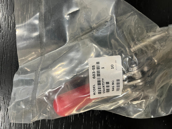 Straight Line Clamp: 840 lb Capacity, 1-1/4 in Plunger Travel, 0.4700 in 603-SS