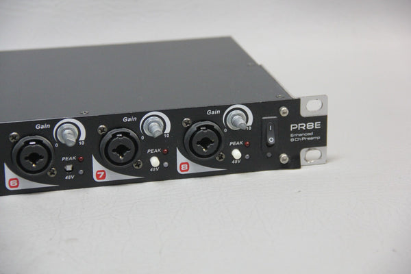 SM PRO AUDIO ENHANCED 8 CHANNEL PREAMP PRE-AMPLIFIER PR8E MISSING KNOBS