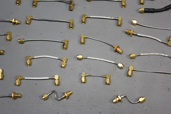 LOT OF 62 MISC. RF MICROWAVE CABLES