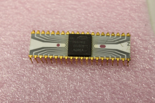 Vintage AMI Gold/Grey Trace CPU Chip Processor (F)