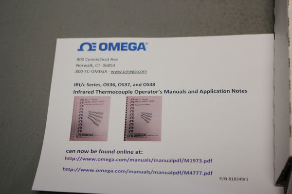 NEW OMEGA IR INFRARED THERMOCOUPLE SENSOR OS36-K-240F
