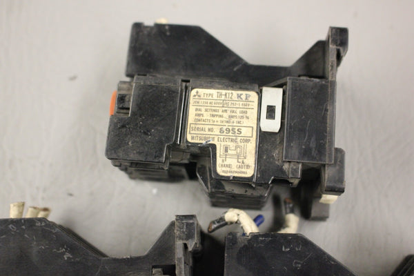 LOT OF 3 MITSUBISHI ELECTRIC THERMAL OVERLOAD RELAY TH-K12 KP