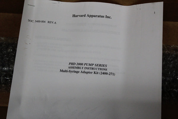 NEW HARVARD APPARATUS SYRINGE PUMP PHD22 2000 6/10 MULTIRACK UPGRADE KIT 70-2012