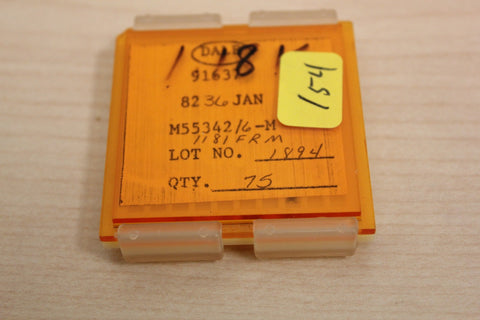 73 New Vishay/Dale Mil Spec Chip Resistors JAN M55342 1.18K