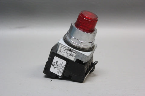 NEW SIEMENS ILLUMINATED PUSH BUTTON SWITCH RED 52PT6G2AY OIL TIGHT