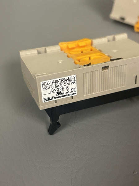 3- Toyogiken PCX-1H40-TB34-M2-Y Pin Ribbon Cable to Terminal