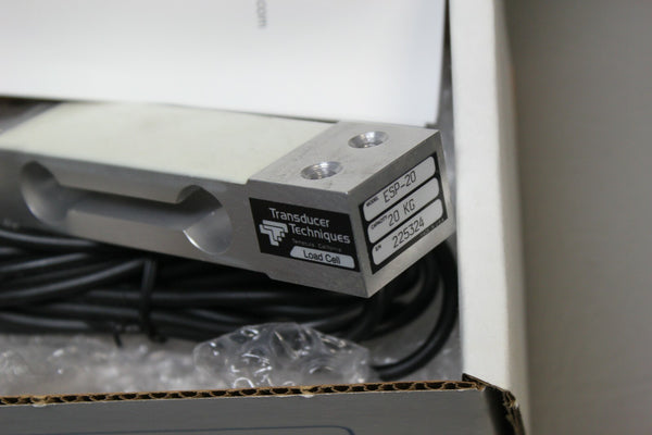 NEW TRANSDUCER TECHNIQUES LOAD CELL 20KG ESP-20