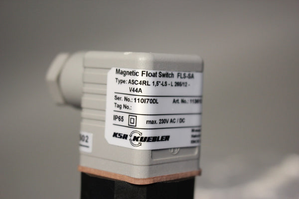 NEW KSR KUEBLER MAGNETIC FLOAT SWITCH FLS-SA ASC4RL 113613