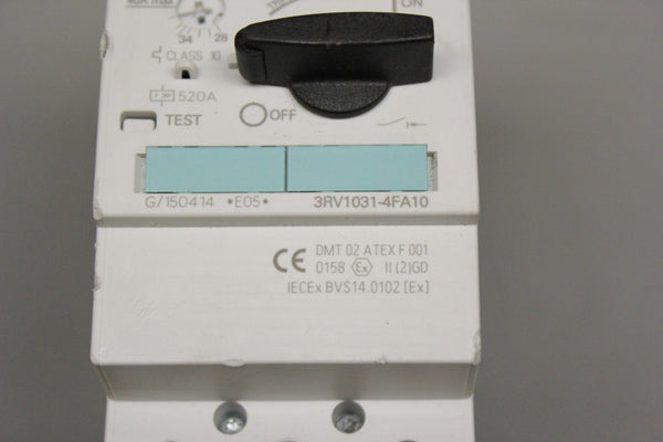 2- SIEMENS 3RV1031-4FA10 SIRIUS MOTOR CONTROLLER CIRCUIT BREAKER