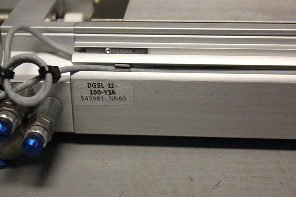 FESTO PNEUMATIC SLIDE CYLINDER DGSL-12-100-Y3A