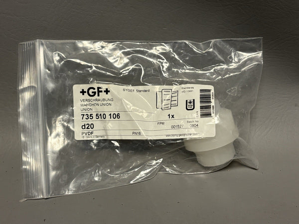 NEW GEORGE FISCHER +GF+  PN16 PVDF Manchon Union 735 510 106 Sygef Standard