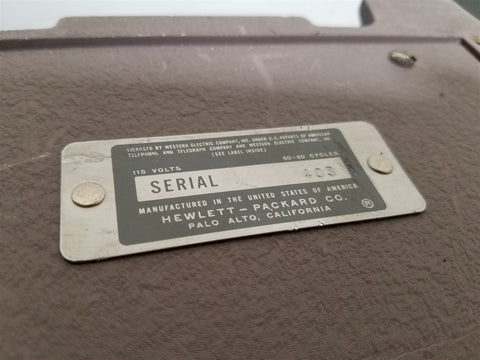 VINTAGE HP VARIABLE ATTENUATOR H382A 115V 56-60HZ