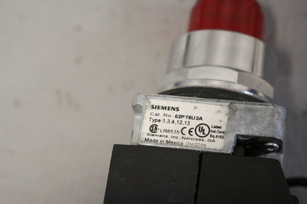 UNUSED SIEMENS 52PT6U2A ILLUMINATED PUSHBUTTON