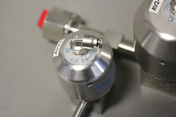 NEW SCV KITZ SCT DUAL 316 STAINLESS DIAPHRAGM VALVES PFA-SEAT 10K-1/4" 1/2"