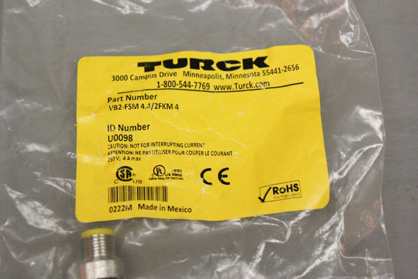 NEW TURCK VB2-FSM 4.4/2FKM 4 SPLITTER