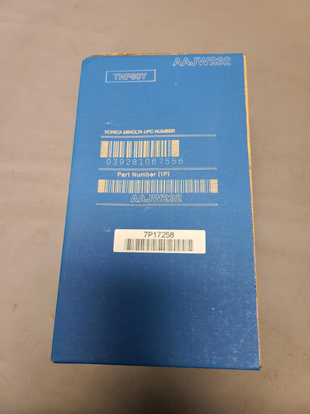 NEW KONICA MINOLTA BIZHUB C3320I YELLOW TONER CARTRIDGE TNP80Y AAJW232 OEM