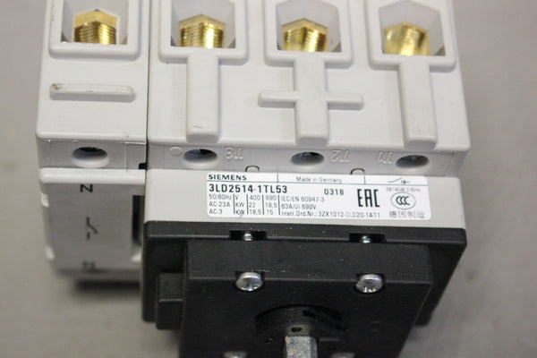 SIEMENS DISCONNECTOR SWITCH 3LD2514-1TL53