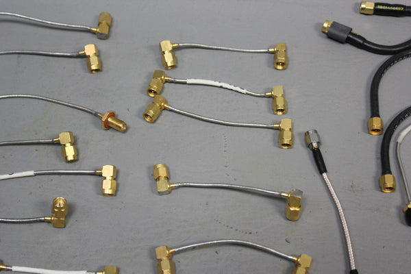 LOT OF 62 MISC. RF MICROWAVE CABLES