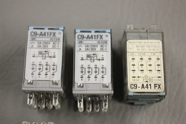 LOT OF 6 RELECO POWER RELAY QR-C C9-A41 FX