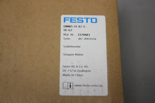 NEW FESTO STEPPER MOTOR  EMMS-ST-87-S-SE-G2  1370483