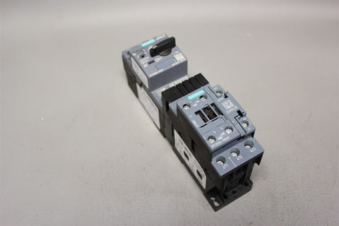 Unused SIEMENS POWER CONTACTOR + CIRCUIT BREAKER 3RT2024-1BB40 3RV2011-1FA10