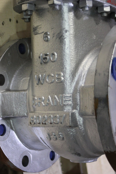 NEW CRANE 6" CAST STEEL GATE VALVE L47XUF