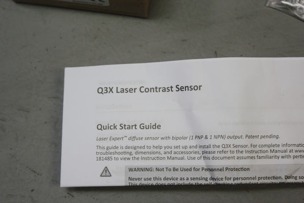 NEW BANNER LASER CONTRAST SENSOR Q3XTBLD100-Q8