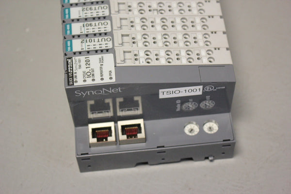 DANAHER SYQNET I/O RACK WITH 12 MODULES (1) TSIO-1001 (11) TSIO-4005
