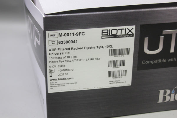 864 (9 RACKS) BIOTIX 10XL UTIP FILTERED TIPS M-001109FC