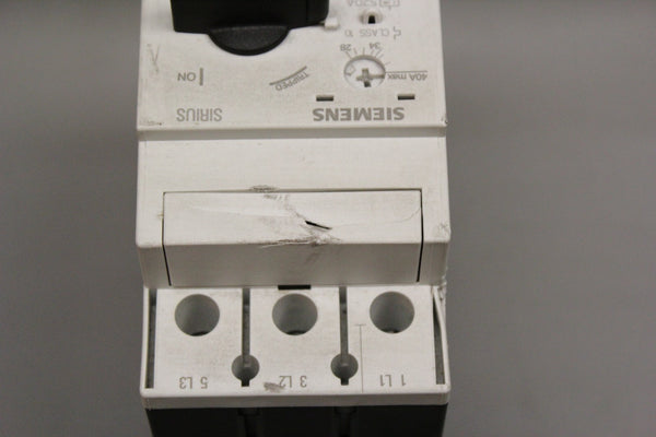 2- SIEMENS 3RV1031-4FA10 SIRIUS MOTOR CONTROLLER CIRCUIT BREAKER