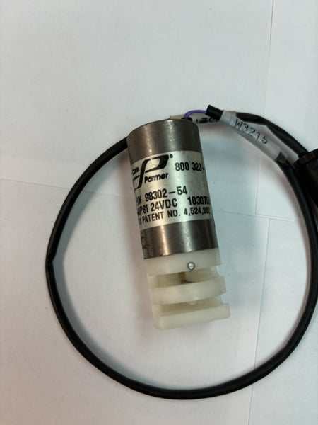 Cole Parmer 800 323-4340 Solenoid Valve 24VDC 20PSI