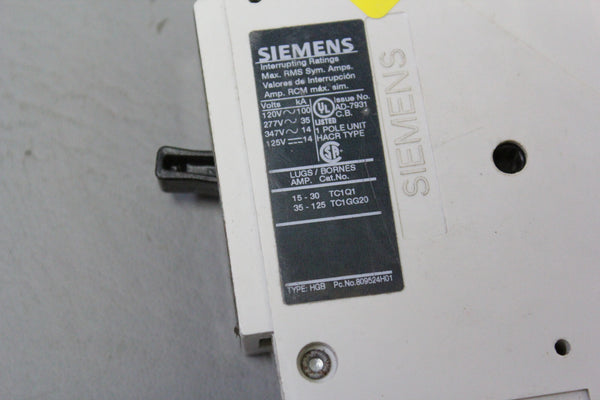 UNUSED NGB1B020  Siemens 20 Amp Breaker NGB1B020