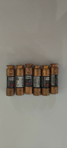 LOT OF 6 FUSETRON FUSES FRN-R-20
